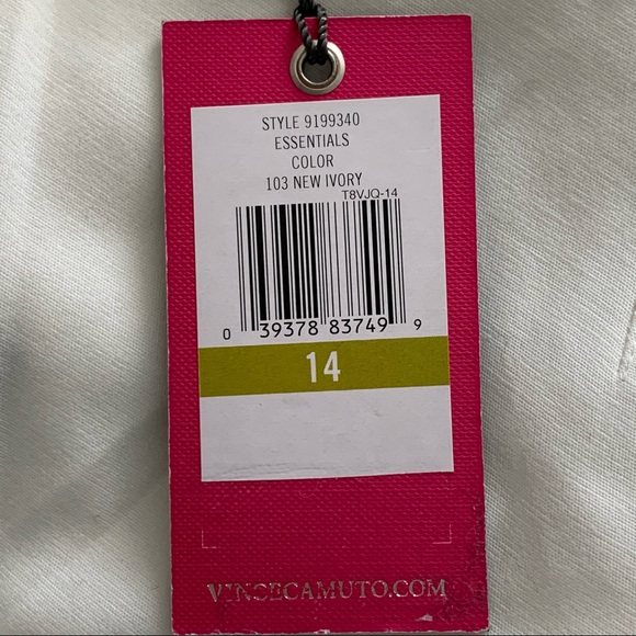 Vince Camuto Ivory Linen Slacks - Picture 6 of 11